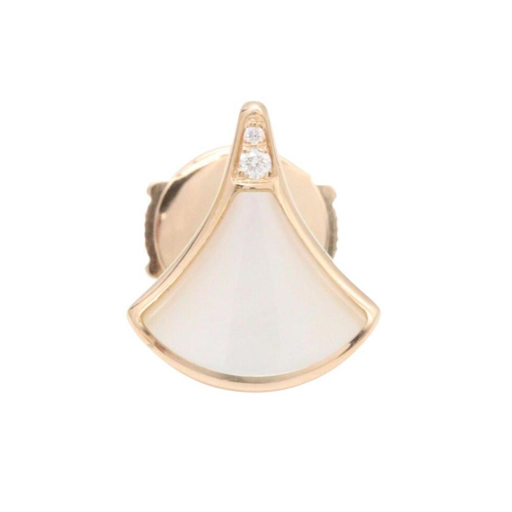 BVLGARI Diva's Dream Single Earring, 18KPG (Pink Gold), Mother-of-Pearl, Wome...